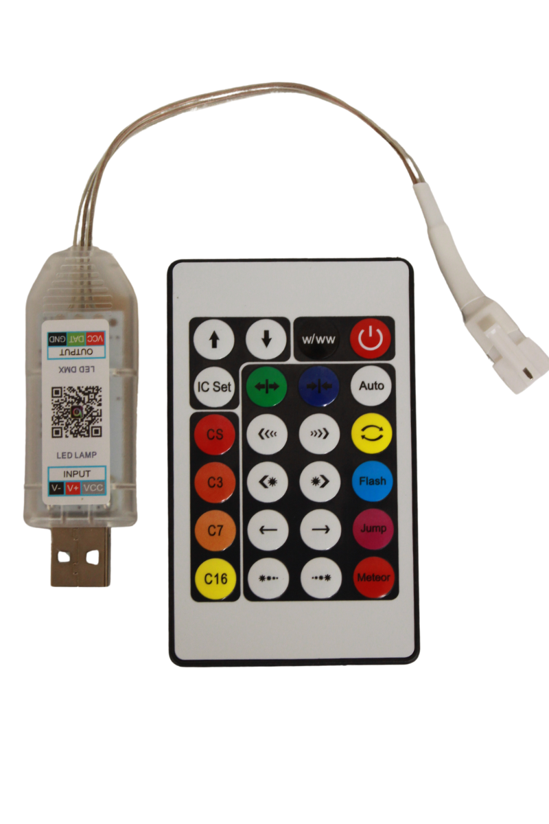 WS2812B USB Girişli Bluetooth Kontrollü Pixel Led Kontrol Devresi 5V