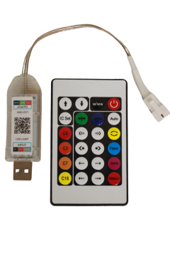 WS2812B USB Girişli Bluetooth Kontrollü Pixel Led Kontrol Devresi 5V