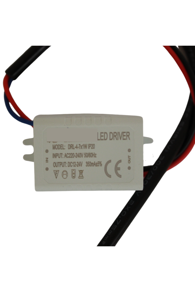 4-7X1W Led Driver 350mA 12-24V Power Led Sürücü IP20 Power Led Driver