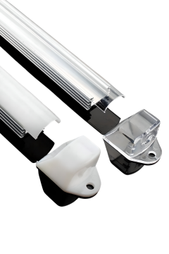 Alüminyum Boş Kasa Profil Çubuk Led Bar Şeffaf Boş Kasa 1M