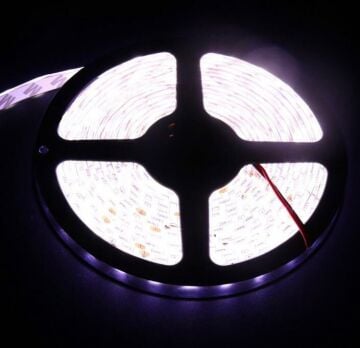 24 Volt Şerit Led 5050 IP65 5 Metre Gün Işığı