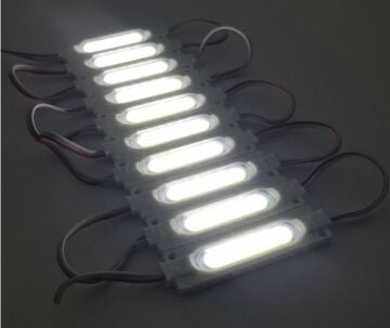 Cob Led Modül Lensli 2 Watt 12 Volt Beyaz (10 Adet)