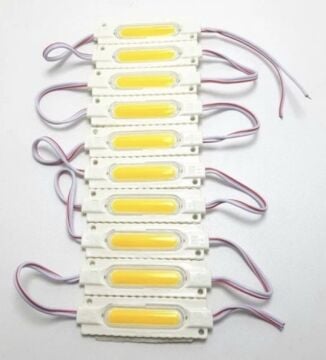 Cob Led Modül Lensli 2 Watt 12 Volt Gün Işığı (10 Adet)