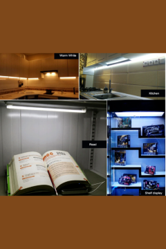 220 Volt 4014 Çubuk Led 50CM Kasalı Dim Edilebilir Bar Led Beyaz-Şeffaf Cam