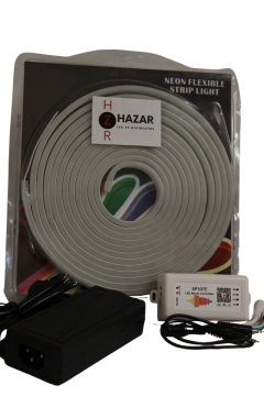 12 Volt 6X12MM RGB Pixel Neon Şerit Led Set SP107E Kumandalı WS2811 Magic Neon 5M