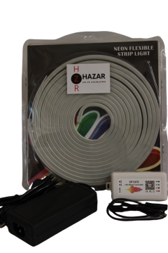 12 Volt 6X12MM RGB Pixel Neon Şerit Led Set SP107E Kumandalı WS2811 Magic Neon 5M