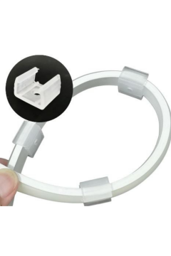 6X12MM Neon Led Sabitleme Montaj Aparatı Neon Şerit Led Montaj Aparatı Neon Tutma Aparatı (20 Adet)