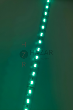 12 Volt 5630 Ledli Led Bar Alüminyum Çubuk 72 Ledli Yeşil