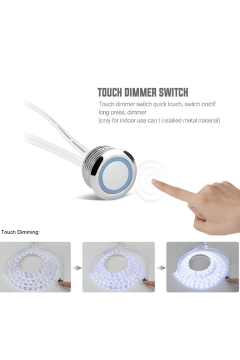 Dokunmatik (Touch) Dimmer Sensör Dedektörü Anahtarı 12-24V Dolap Sensörü Mobilya Sensörü
