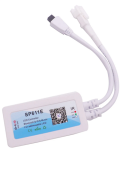 SP611E Adreslenebilir ARGB Pixel Led Kontrolcü Bluetooth Müzik Denetleyicisi WS2811-WS2812