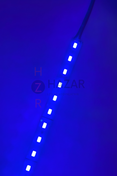 12 Volt 5630 Ledli Led Bar Alüminyum Çubuk 72 Ledli Mavi