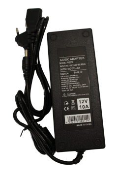 12 Volt 10 Amper Plastik Kasa Masa Tipi Adaptör 12V 10A Laptop Tipi Adaptör IP20 İç Mekan