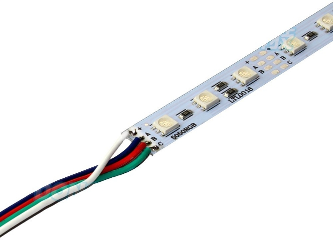 12 Volt 5050 Ledli Led Bar Alüminyum Çubuk 72 Ledli RGB