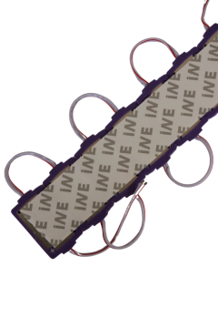 12 Volt 1.5 Watt Tek Mercekli Modül Led Mor (10 Adet)