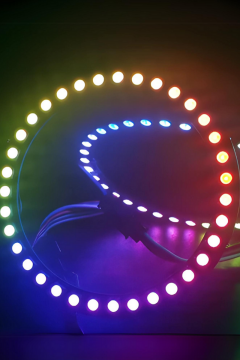 WS2812B Matrix Ekran RGB Led Ayrı Ayrı Adresli 35 Led Halka Led Matrix Dijital Esnek Ekran 5 Volt