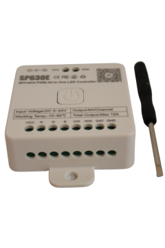 SP630E Bluetooth Müzik Pixel Şerit Led Denetleyici 5 Kanal RGBW+WW Led Kontrol Cihazı 5-24V