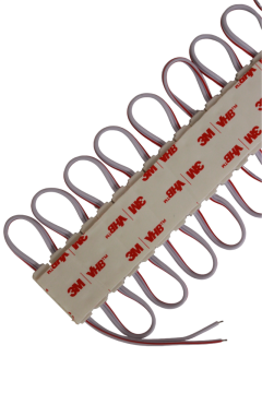 12 Volt 0,48 Watt 3'lü Mercekli Mini Modül Led Sarı (Amber) Dış Mekan IP67 (10 Adet)