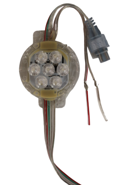 24 Volt 50MM Adreslenebilir ARGB Lunapark Ledi WS2811 ARGB Pixel Modül Led (30 Adet)