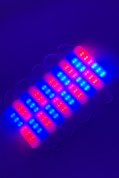 12 Volt 12 Ledli 3 Watt Kırmızı-Mavi Animasyonlu Çakar Modül Led (5 Adet)