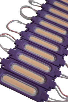 Cob Led Modül Lensli 2 Watt 12 Volt Mor (10 Adet)