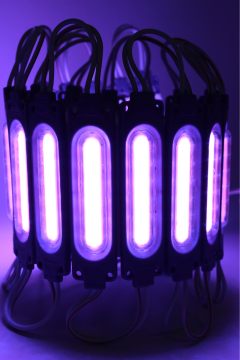 Cob Led Modül Lensli 2 Watt 12 Volt Mor (10 Adet)