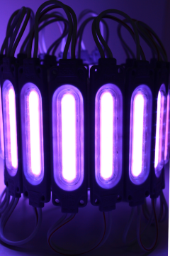 Cob Led Modül Lensli 2 Watt 12 Volt Mor (10 Adet)