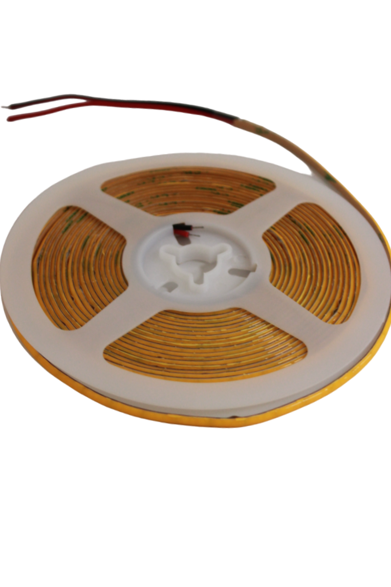 12 Volt 3MM 400 Ledli İnce Esnek Cob Şerit Led Gün Işığı IP20 5 Metre