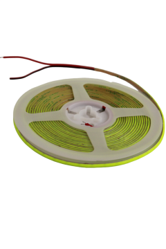 12 Volt 3MM 400 Ledli İnce Esnek Cob Şerit Led Yeşil IP20 5 Metre