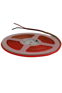 12 Volt 3MM 400 Ledli İnce Esnek Cob Şerit Led Kırmızı IP20 5 Metre