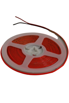 12 Volt 3MM 400 Ledli İnce Esnek Cob Şerit Led Kırmızı IP20 5 Metre