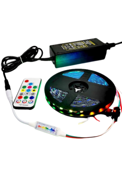 SP104E Müzik Denetleyici WS2811-WS2812 ARGB Pixel Led Kontrol Devresi 5-24V 17 Tuşlu RF Kumanda
