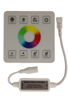 12-24V Duvar Tipi RGB Kablosuz Dokunmatik 86 Panel Pixel Şerit Led Kontrol Cihazı WS2811-WS2812B