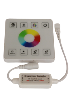 12-24V Duvar Tipi RGB Kablosuz Dokunmatik 86 Panel Pixel Şerit Led Kontrol Cihazı WS2811-WS2812B