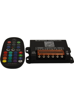 5-24 Volt 40 Amper RGBW 4 Kanallı Led Bluetooth Müzik Denetleyicisi RF Kumandalı