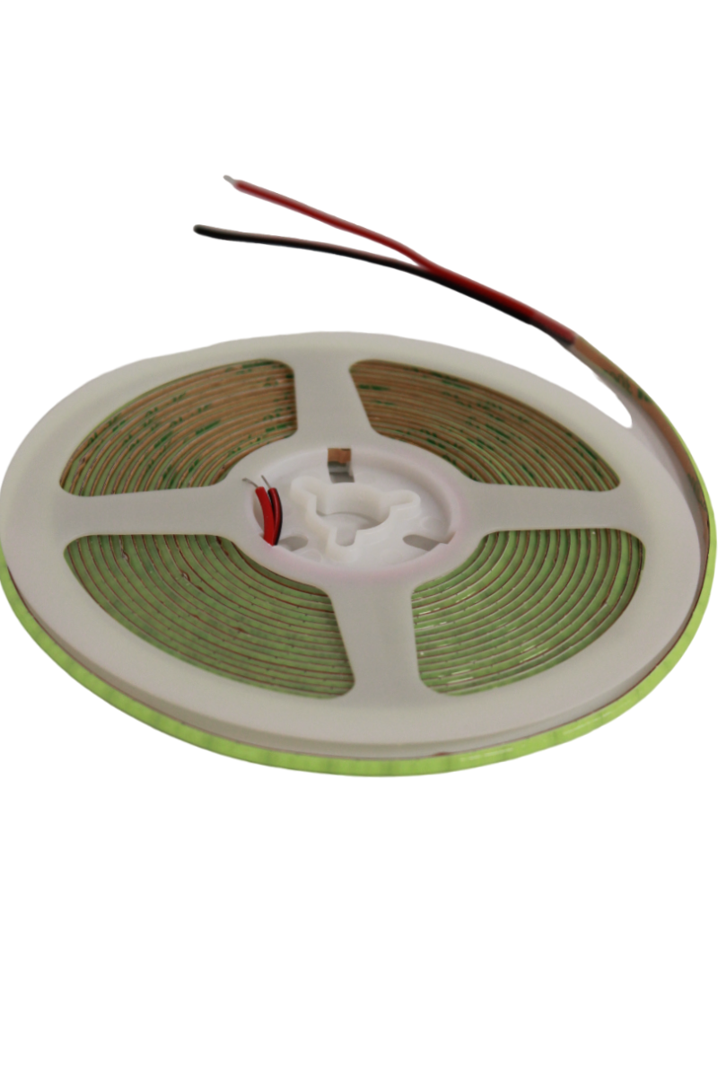 12 Volt 3MM 400 Ledli İnce Esnek Cob Şerit Led Turkuaz IP20 5 Metre
