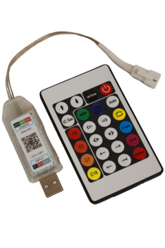 WS2812B USB Girişli Bluetooth Kontrollü Pixel Led Kontrol Devresi 5V