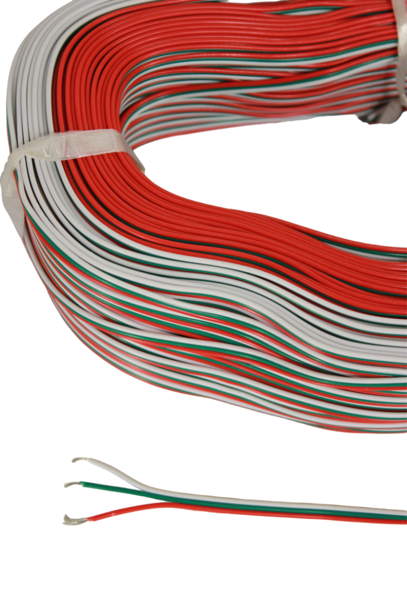 3 Pin JST Elektrik Kablosu 3'lü Şerit Led Kablo 3X0,22MM Kalaylı %100 Bakır Kordon Kablo 100M