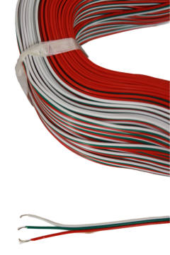 3 Pin JST Elektrik Kablosu 3'lü Şerit Led Kablo 3X0,22MM Kalaylı %100 Bakır Kordon Kablo 100M