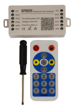 SP602E SPI ARGB Pixel Led Müzik Kontrol Cihazı - 4 Çıkışlı - Bluetooth App Kontrolü