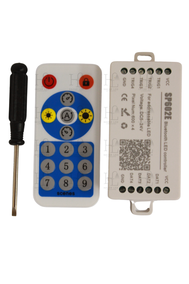 SP602E SPI ARGB Pixel Led Müzik Kontrol Cihazı - 4 Çıkışlı - Bluetooth ...