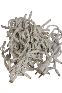 10 Metre RGB İp Led Yılbaşı Süsü IP65 Dış Mekan Eklenebilir Beyaz Kablolu Dekoratif Led Işık