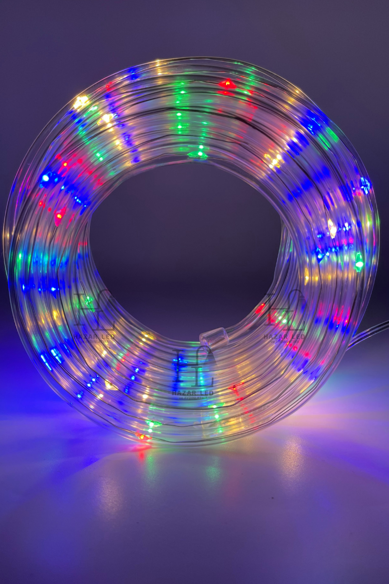 10 Metre RGB Halat Led Işık Animasyonlu Peri Led Dış Mekan IP65 Dekoratif Led Işık Yılbaşı Süsü