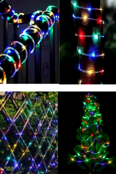 10 Metre RGB Halat Led Işık Animasyonlu Peri Led Dış Mekan IP65 Dekoratif Led Işık Yılbaşı Süsü