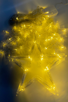 4M Yıldız Perde Led Işık Gün Işığı 8 Fonksiyonlu Eklenebilir Dekoratif Led Işık Yılbaşı Süsü