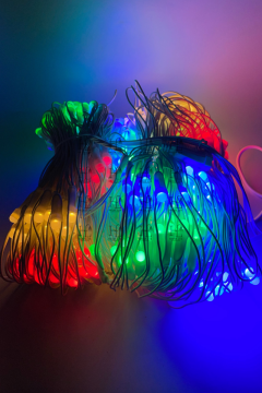 Ağ Led Işık 3x3 File Ağ Perde Led Işık RGB Animasyonlu Eklemeli Örümcek Ağı Işığı Yılbaşı Süsü