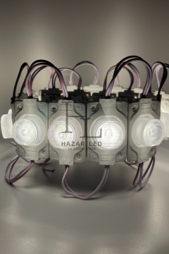 12 Volt 1.5 Watt Tek Mercekli Modül Led Natural Beyaz 4000K (10 Adet)