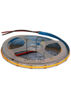 12V 8MM 320 Ledli Esnek Cob Şerit Led Sarı (Amber) IP20 5 Metre