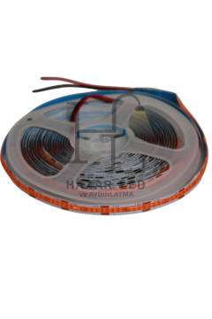 12V 8MM 320 Ledli Esnek Cob Şerit Led Pembe IP20 5 Metre