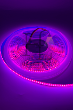 12V 8MM 320 Ledli Esnek Cob Şerit Led Pembe IP20 5 Metre