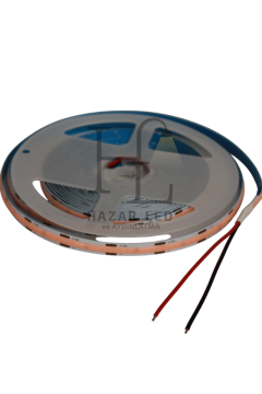 12V 8MM 320 Ledli Esnek Cob Şerit Led Mor IP20 5 Metre